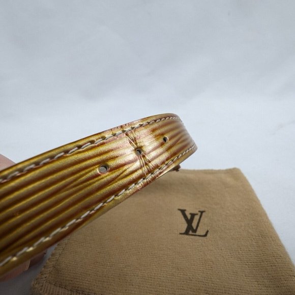 Louis Vuitton LV Brown Epi Fleur Good Luck Flower Bracelet Lucky - Millenium - Picture 6 of 7